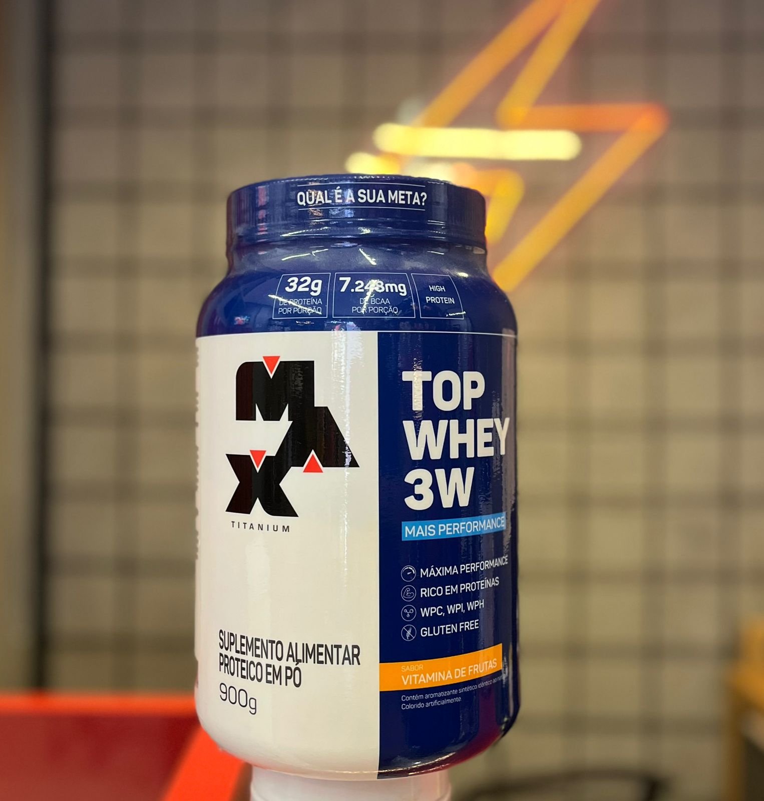 Top Whey 3w Max Titanium 900g - Pote - Imagem 2