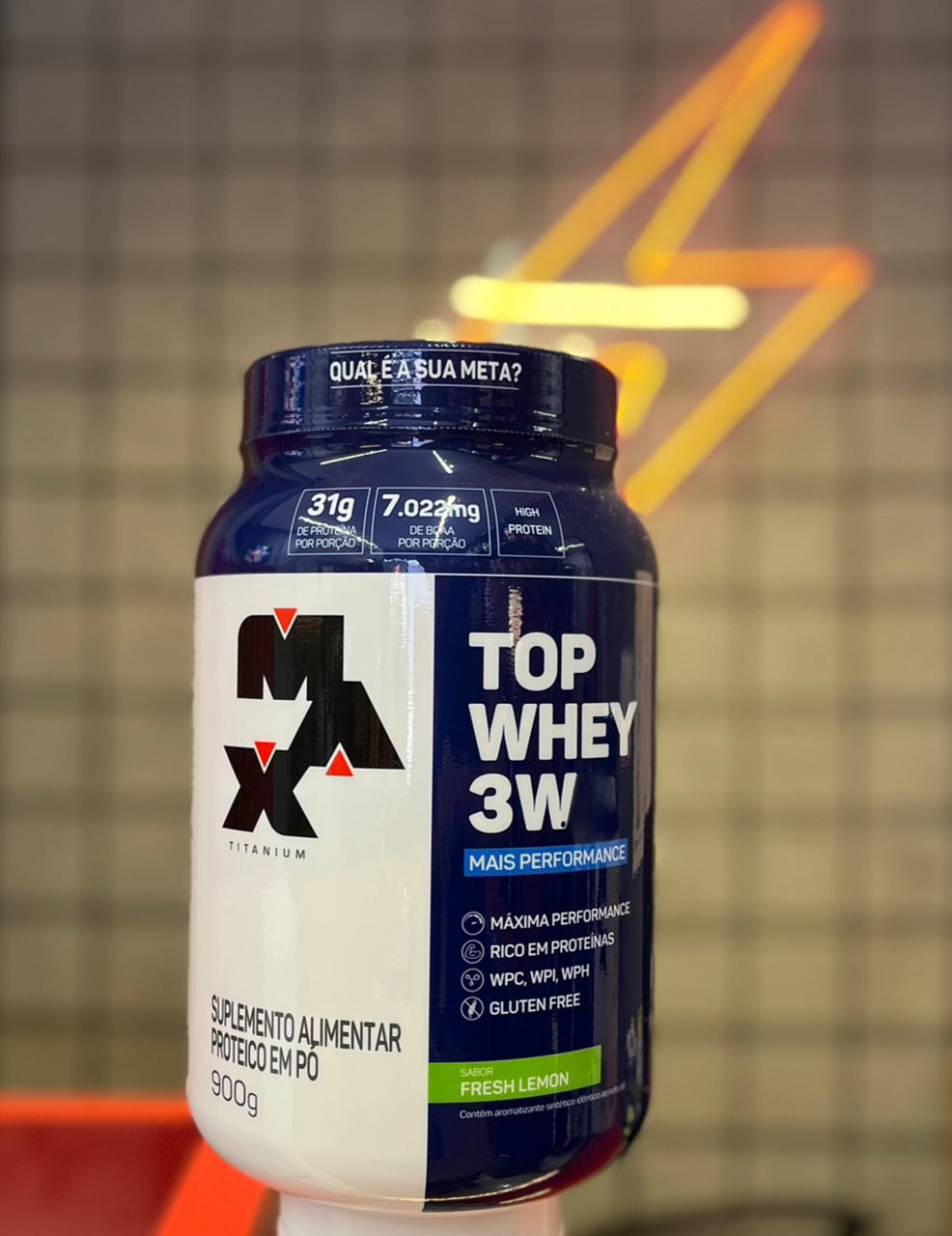 Top Whey 3w Max Titanium 900g - Pote - Imagem 3