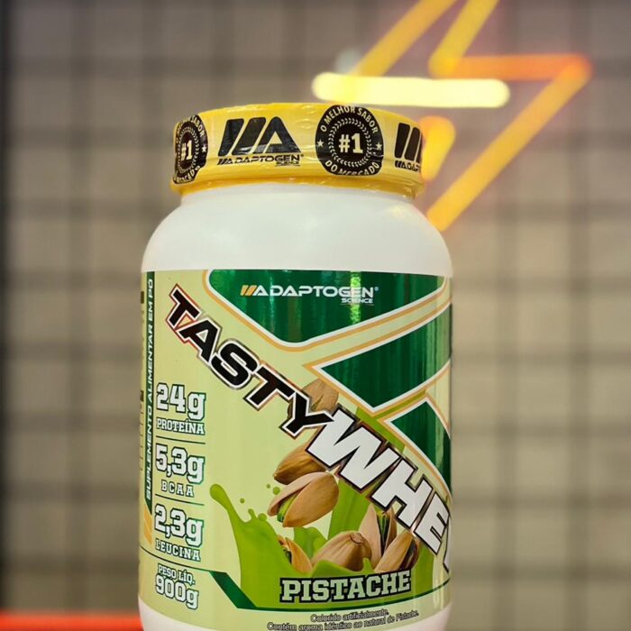 Tasty Whey Adaptogen 900g - Pote sabor Pistache